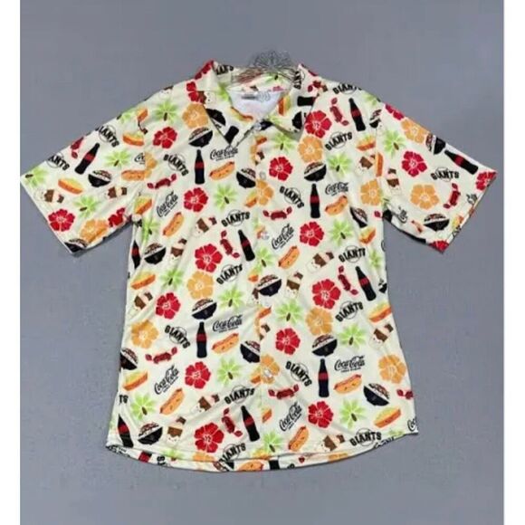New! Bundle of 2 SF Giants Foodie Aloha Shirt - Size Med - Picture 2 of 3
